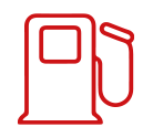Icon rot freigestellt Tankgutschein